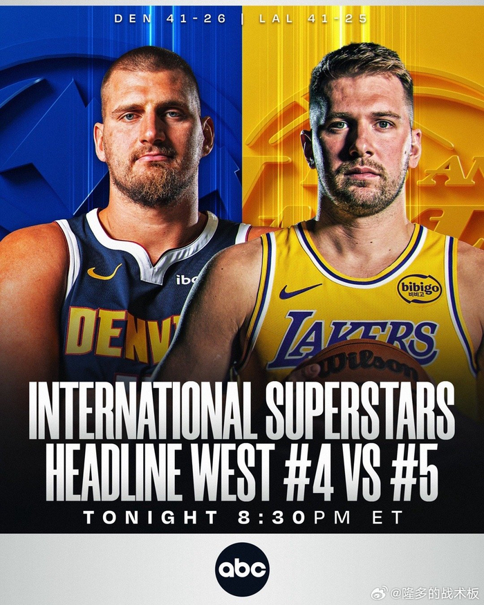 掘金湖人巅峰对决胜负将影响排名争夺