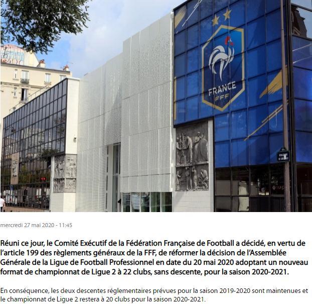 法国足协调整法乙联赛规模 20支球队延续参赛